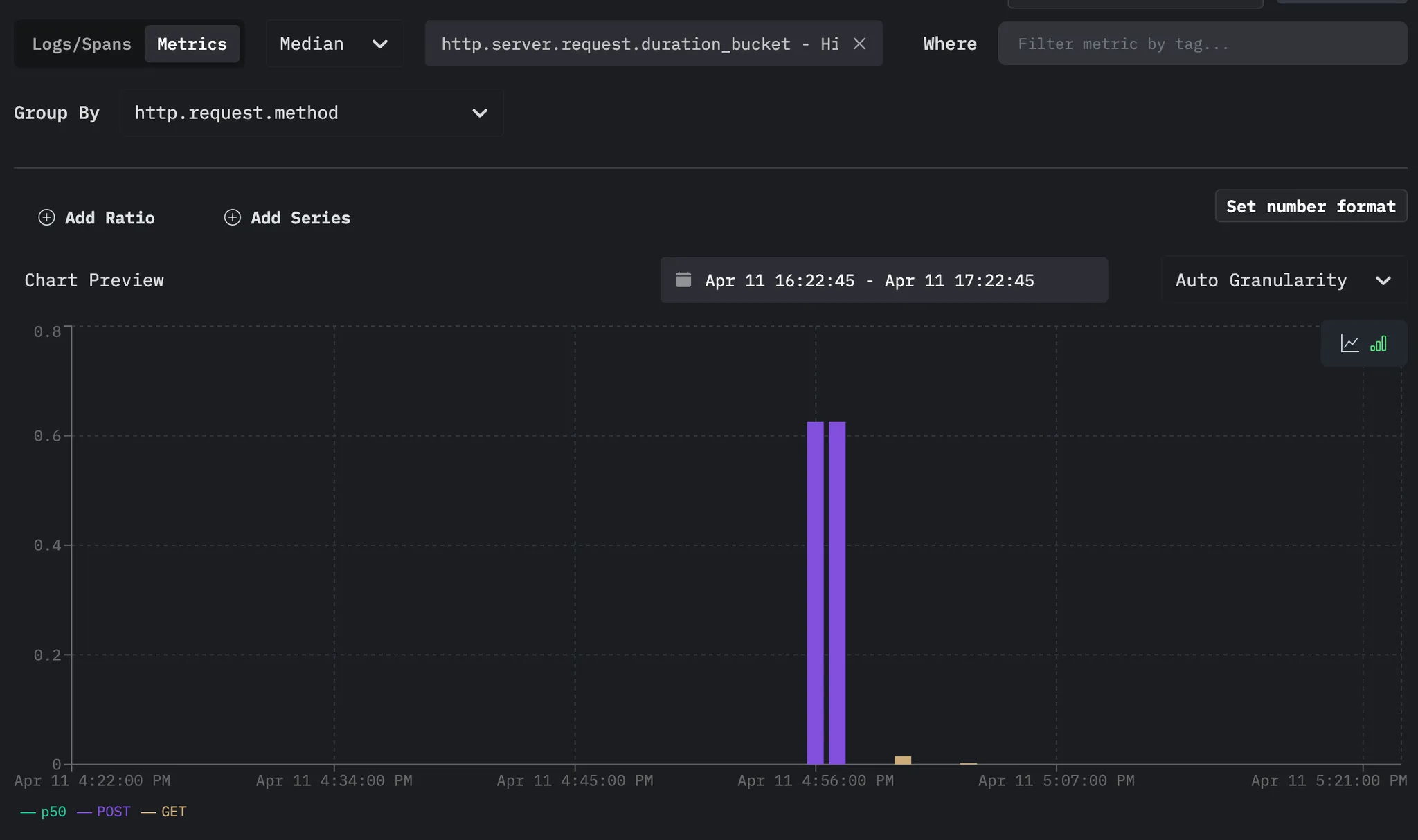 Viewing metrics in HyperDX
